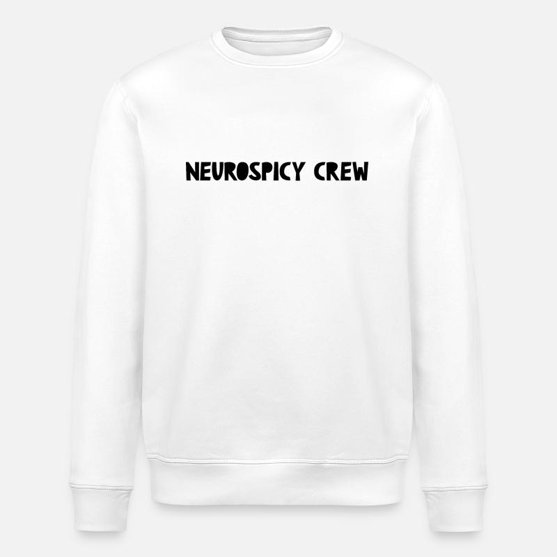 Neurospicy Schwarz - Stanley/Stella Unisex Bio-Sweatshirt ROLLER - Weiß