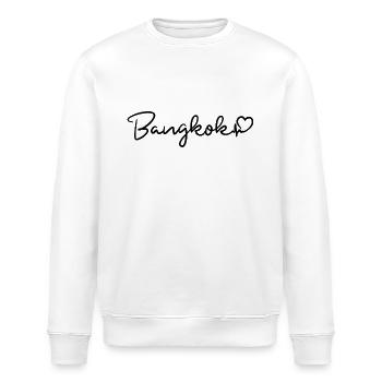 Battement de cœur de Bangkok Thaïlande J’adore Bangkok - Sweat bio ROLLER Stanley/Stella Unisexe - blanc - Devant - Nik (191cm)