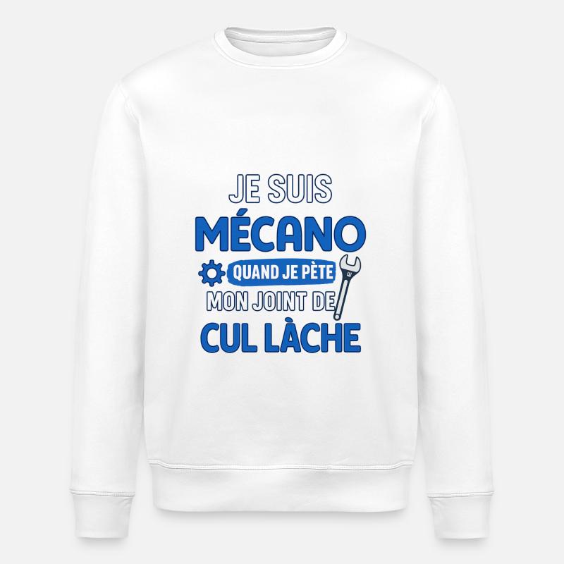 Mechaniker - Stanley/Stella Unisex Bio-Sweatshirt ROLLER - Weiß