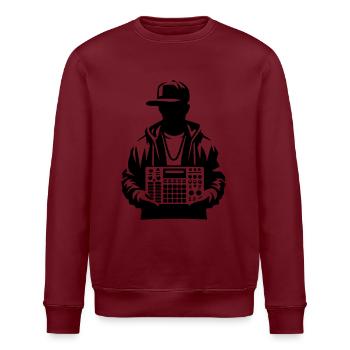 Beatmaker Halte-Sampler - Stanley/Stella Unisex Bio-Sweatshirt ROLLER - Weiß - Vorne - Nik (191cm)