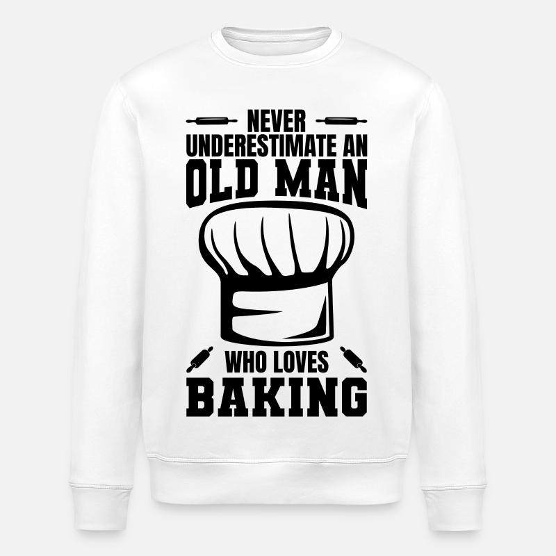 Bäcker Opa - Stanley/Stella Unisex Bio-Sweatshirt ROLLER - Weiß