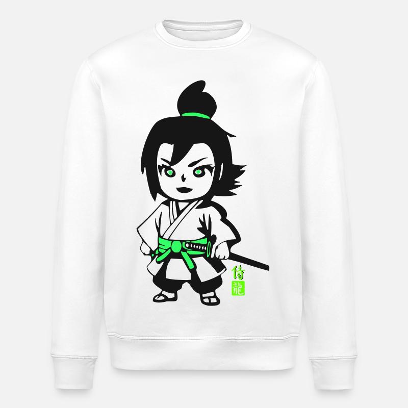 Petit samouraï - Sweat bio ROLLER Stanley/Stella Unisexe - blanc