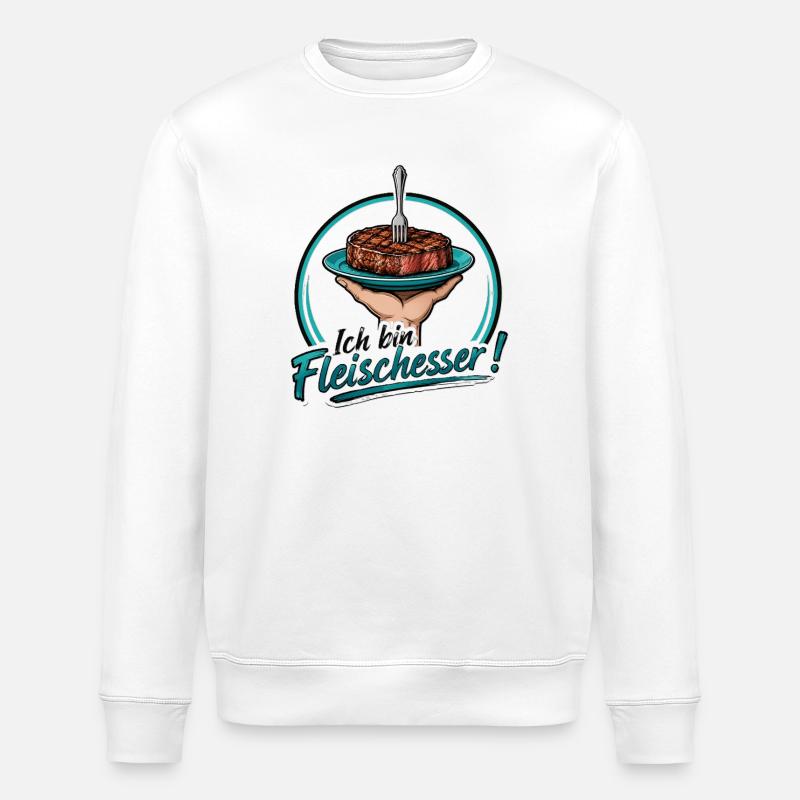 fleisch - Stanley/Stella Unisex Bio-Sweatshirt ROLLER - Weiß