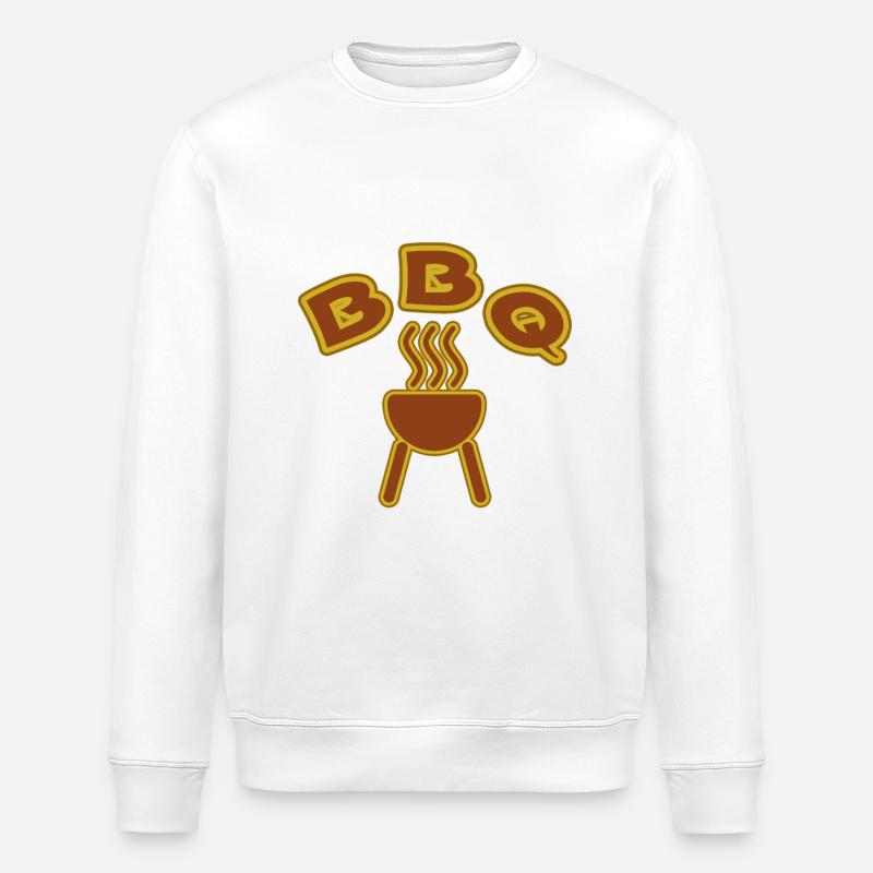 Grilling BBQ - Stanley/Stella Unisex Bio-Sweatshirt ROLLER - Weiß