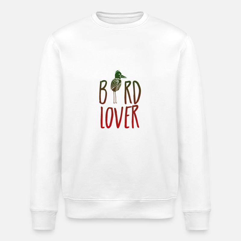 Bird lover - Vogel Liebhaber - Stanley/Stella Unisex Bio-Sweatshirt ROLLER - Weiß
