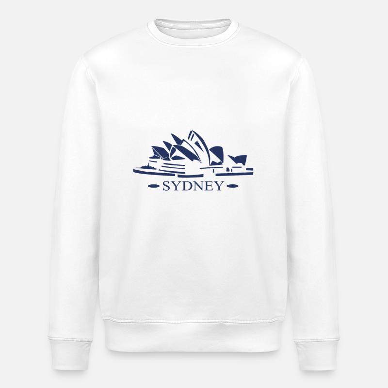 australie sydney- australie sydney - Sweat bio ROLLER Stanley/Stella Unisexe - blanc