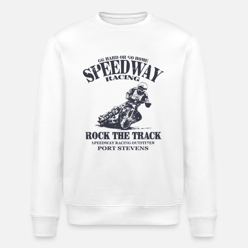 Speedway Racing - Stanley/Stella Unisex Bio-Sweatshirt ROLLER - Weiß