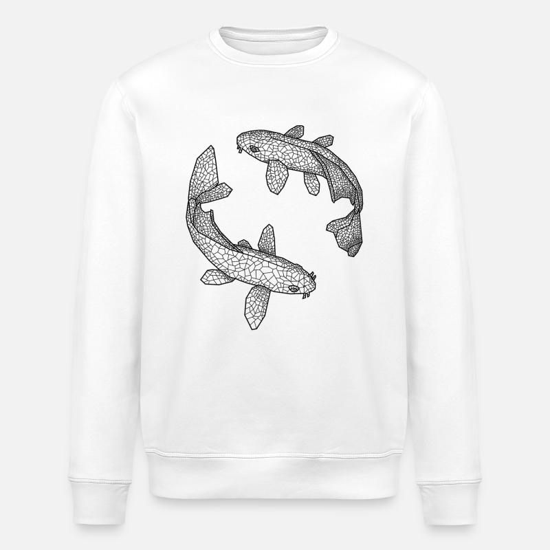 Fische - Stanley/Stella Unisex Bio-Sweatshirt ROLLER - Weiß