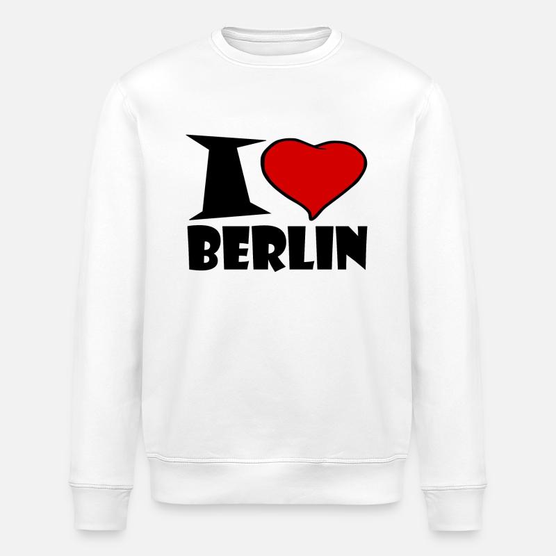 Ich liebe Berlin - Stanley/Stella Unisex Bio-Sweatshirt ROLLER - Weiß