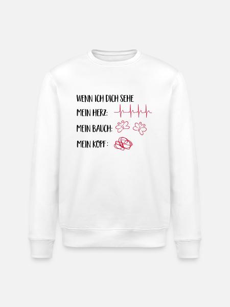 verliebt - Stanley/Stella Unisex Bio-Sweatshirt ROLLER - Weiß