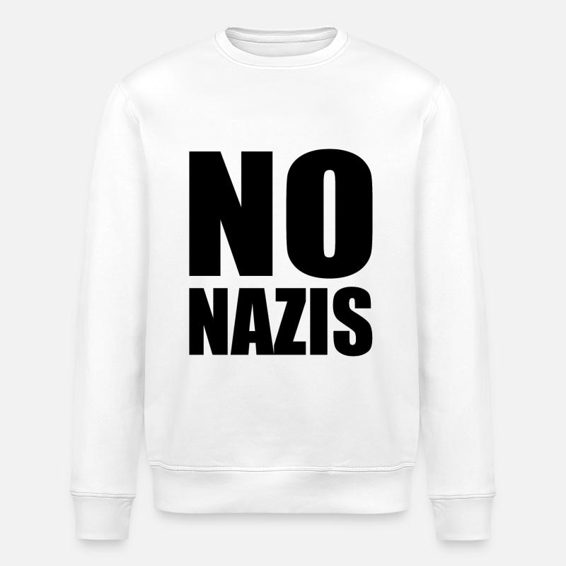 No nazis - Stanley/Stella Unisex Bio-Sweatshirt ROLLER - Weiß