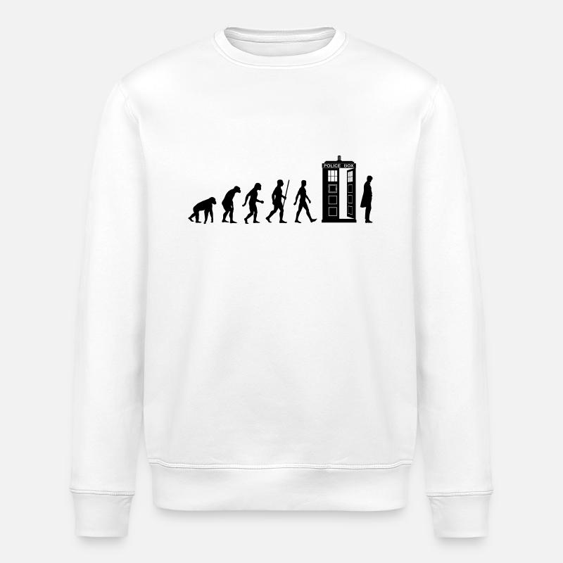 Evolution Tardis - Stanley/Stella Unisex Bio-Sweatshirt ROLLER - Weiß