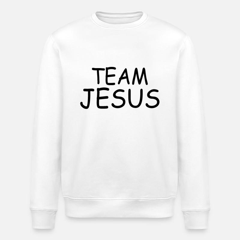 Team jesus - Stanley/Stella Unisex Bio-Sweatshirt ROLLER - Weiß