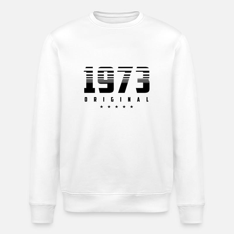 Né en 1973 l’original - Sweat bio ROLLER Stanley/Stella Unisexe - blanc