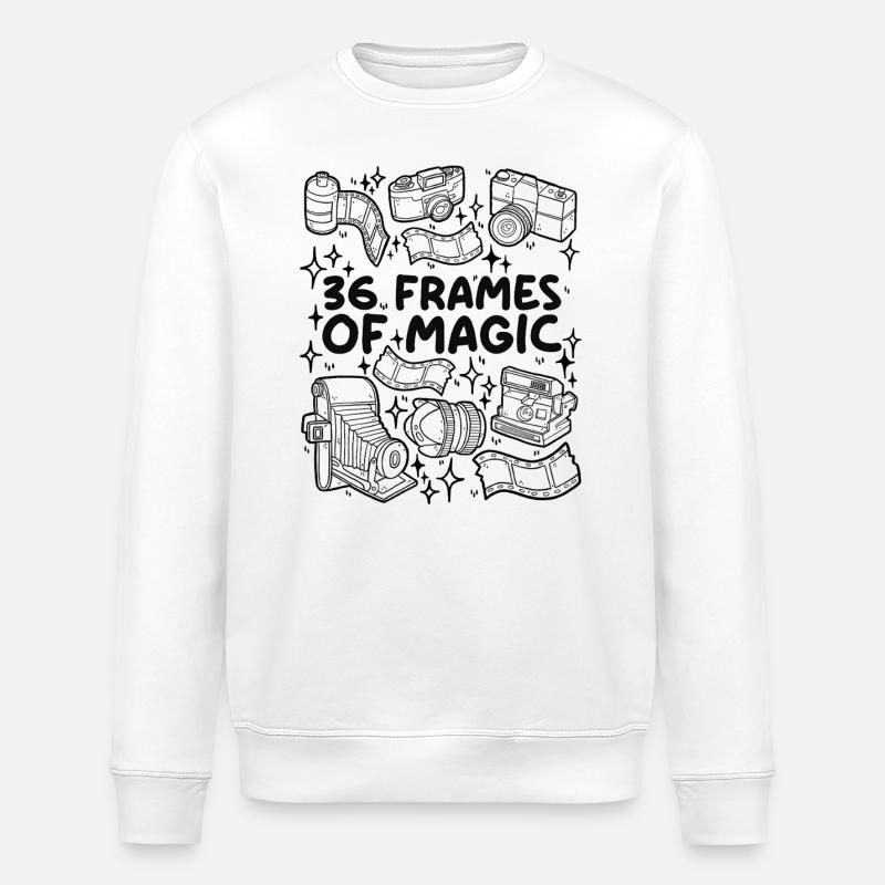 36 Frames of Magic – Analogliebe - Stanley/Stella Unisex Bio-Sweatshirt ROLLER - Weiß