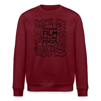 Pousser le film – Tirer la mise au point - Sweat bio ROLLER Stanley/Stella Unisexe - blanc - Devant - Nik (191cm)
