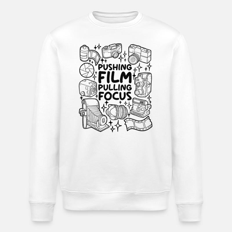 Pushing Film – Pulling Focus - Stanley/Stella Unisex Bio-Sweatshirt ROLLER - Weiß