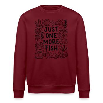 Just One More Fish – Aquarium - Stanley/Stella Unisex Bio-Sweatshirt ROLLER - Weiß - Vorne - Nik (191cm)