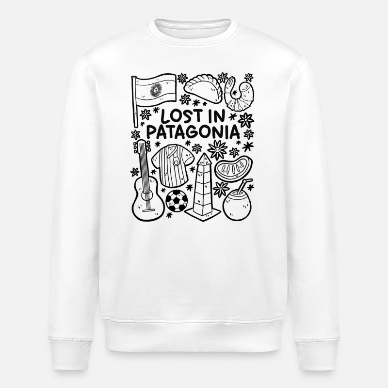 Lost in – Argentina - Stanley/Stella ROLLER Unisex Organic Sweatshirt - white