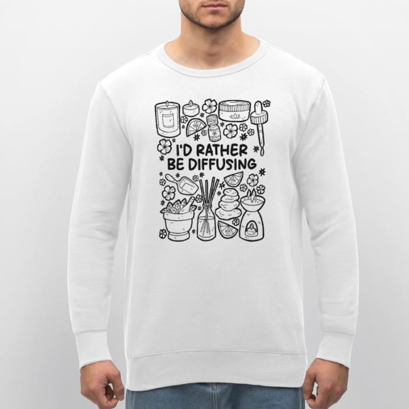 I'd Rather Be Diffusing – Aromatherapy Stanley/Stella ROLLER Unisex Organic Sweatshirt