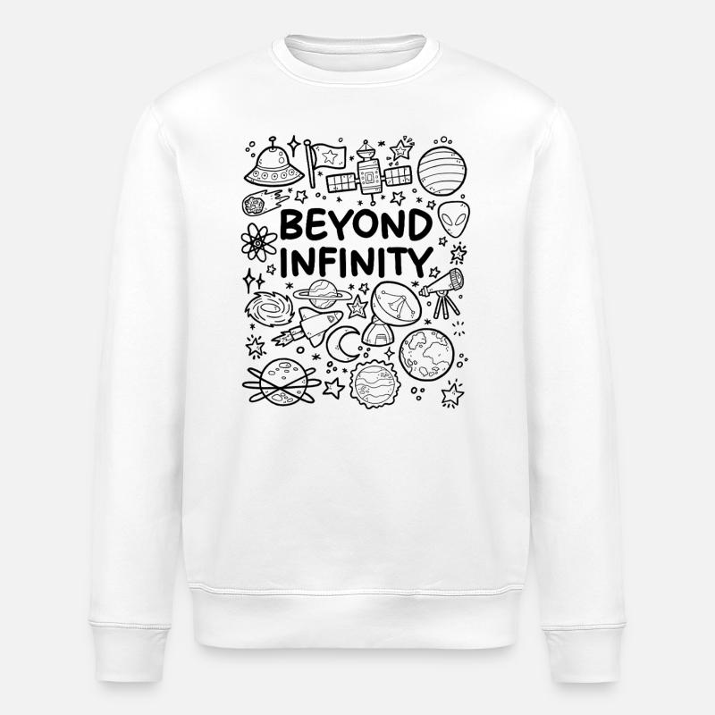 Jenseits der Unendlichkeit - Stanley/Stella Unisex Bio-Sweatshirt ROLLER - Weiß