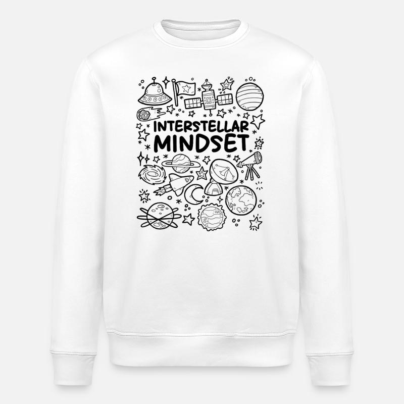 Approche interstellaire - Sweat bio ROLLER Stanley/Stella Unisexe - blanc