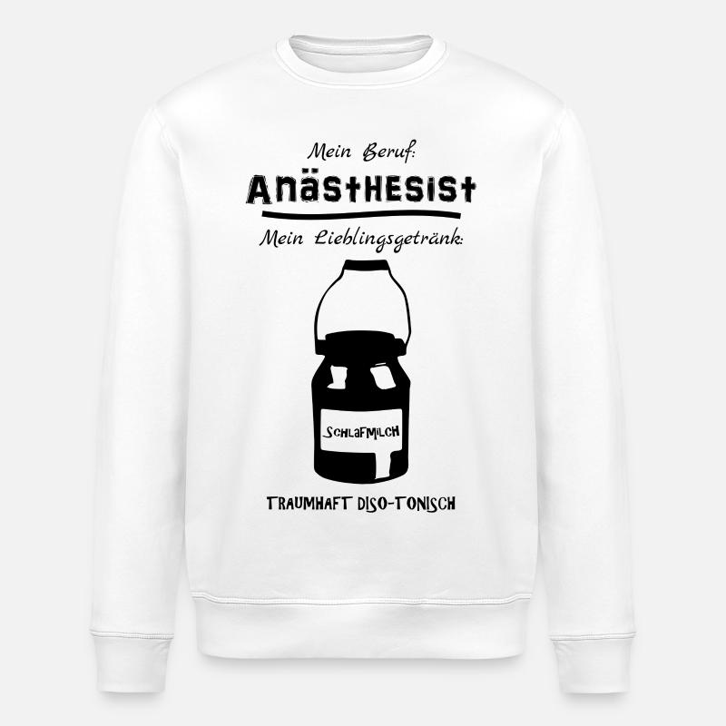 La boisson de l'anesthésie - Sweat bio ROLLER Stanley/Stella Unisexe - blanc