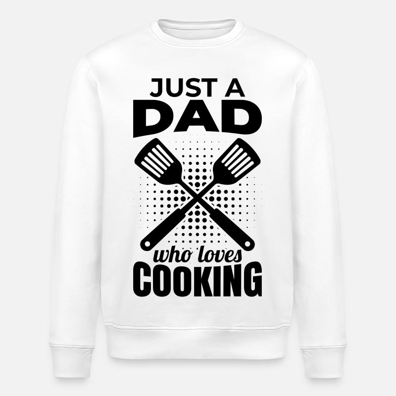 Kochender Vater - Stanley/Stella Unisex Bio-Sweatshirt ROLLER - Weiß