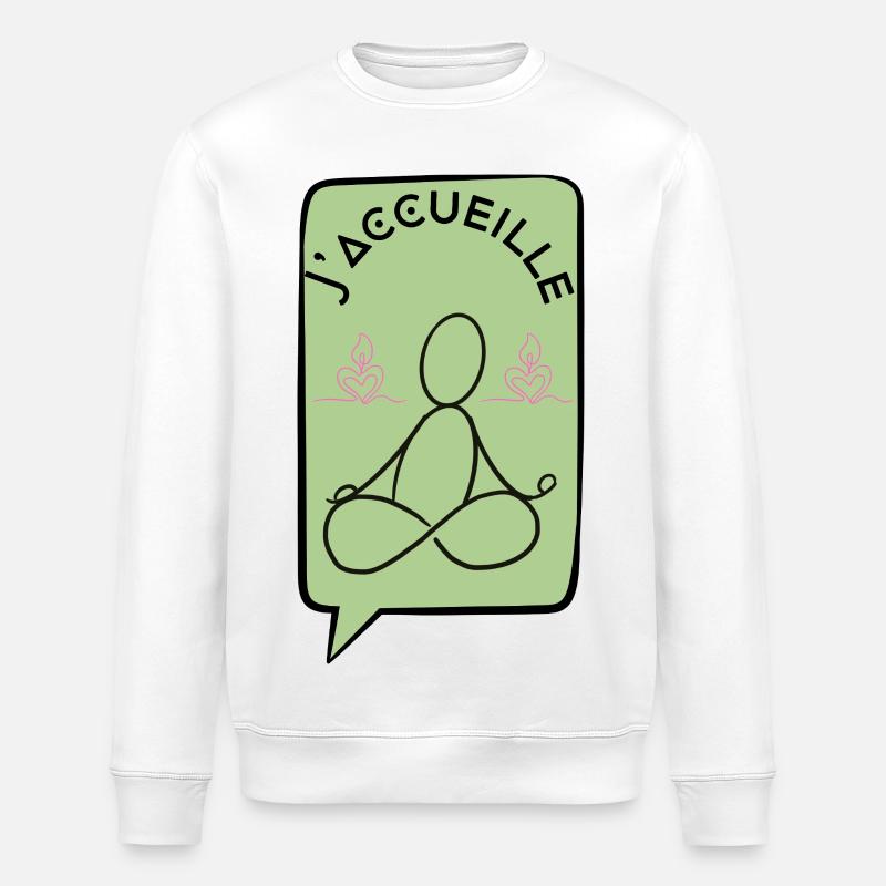 Ich freue mich - Stanley/Stella Unisex Bio-Sweatshirt ROLLER - Weiß