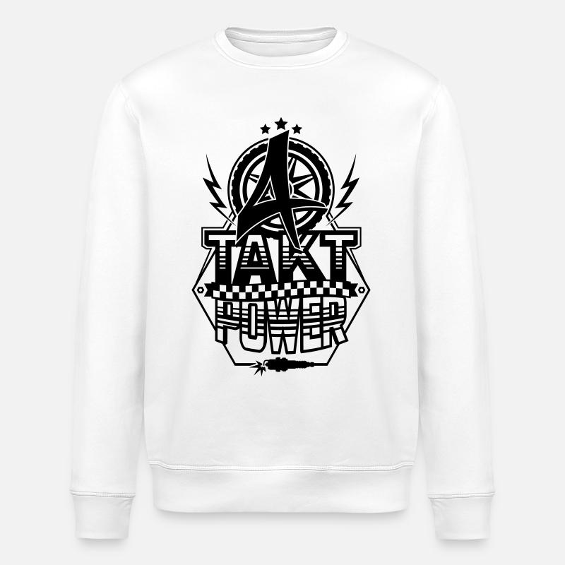 4-Takt-Power / Viertaktpower - Stanley/Stella Unisex Bio-Sweatshirt ROLLER - Weiß