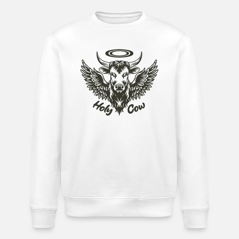 Vache sacrée - Sweat bio ROLLER Stanley/Stella Unisexe - blanc