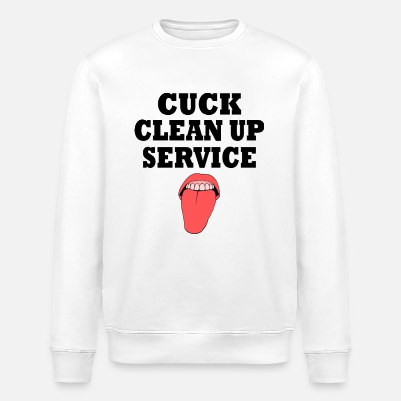 Cuckold cuck clean up service - Stanley/Stella Unisex Bio-Sweatshirt ROLLER - Weiß