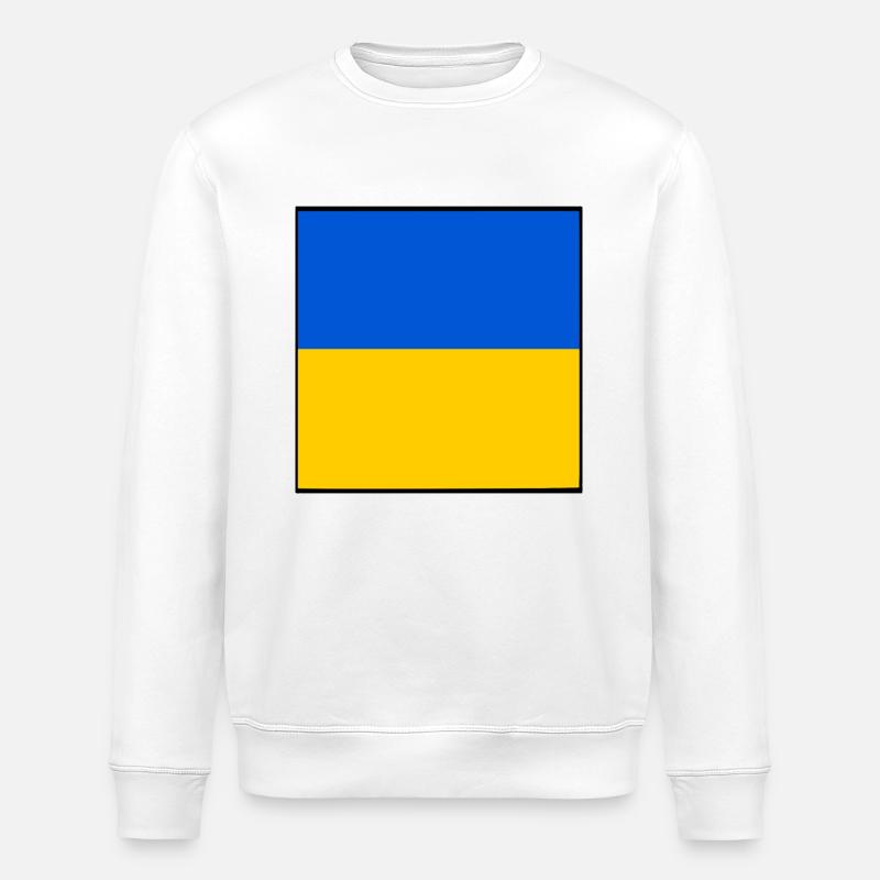 UKRAINE DRAPEAU UKRAINIEN - Sweat bio ROLLER Stanley/Stella Unisexe - blanc