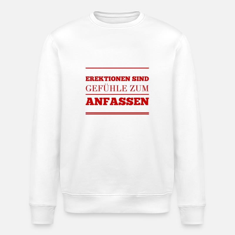Erektionen - Stanley/Stella Unisex Bio-Sweatshirt ROLLER - Weiß