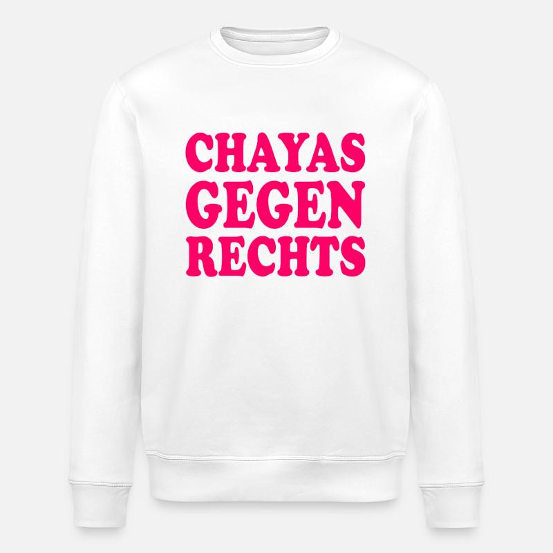chayas gegen rechts - Stanley/Stella Unisex Bio-Sweatshirt ROLLER - Weiß