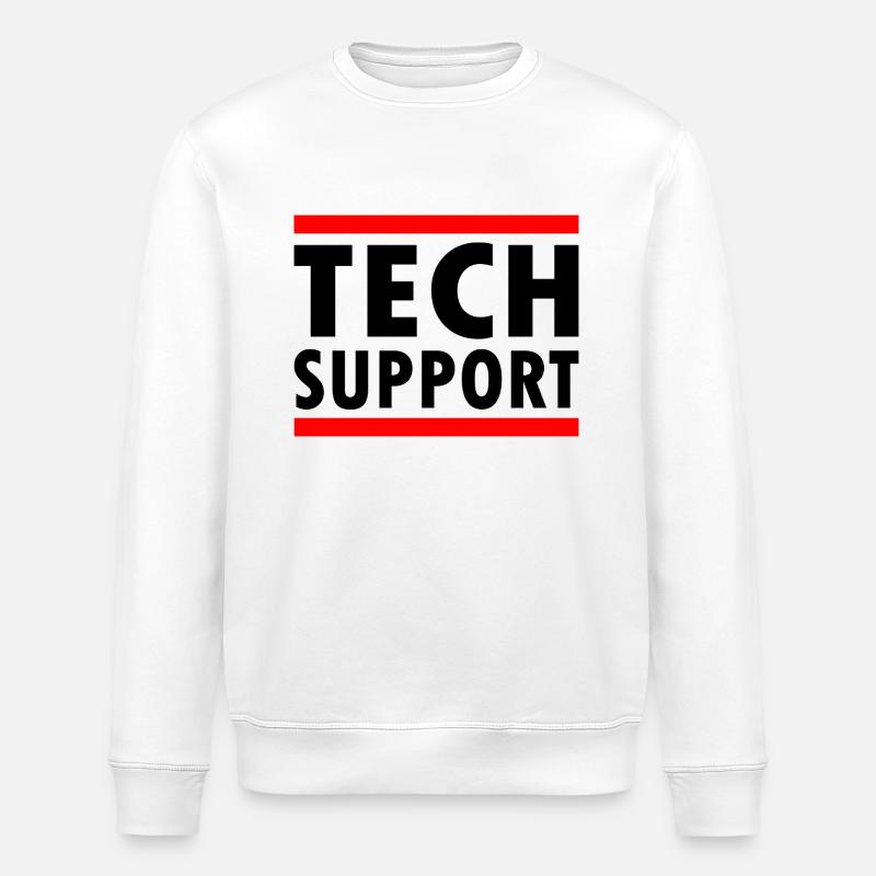 tech support - Stanley/Stella ROLLER Unisex Organic Sweatshirt - white