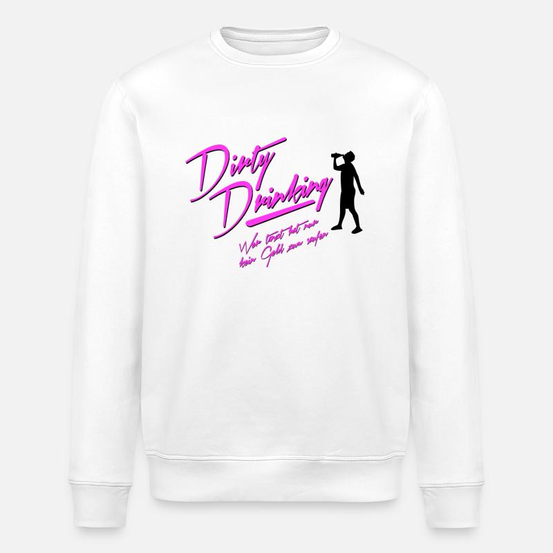 Dirty Drinking - Stanley/Stella Unisex Bio-Sweatshirt ROLLER - Weiß