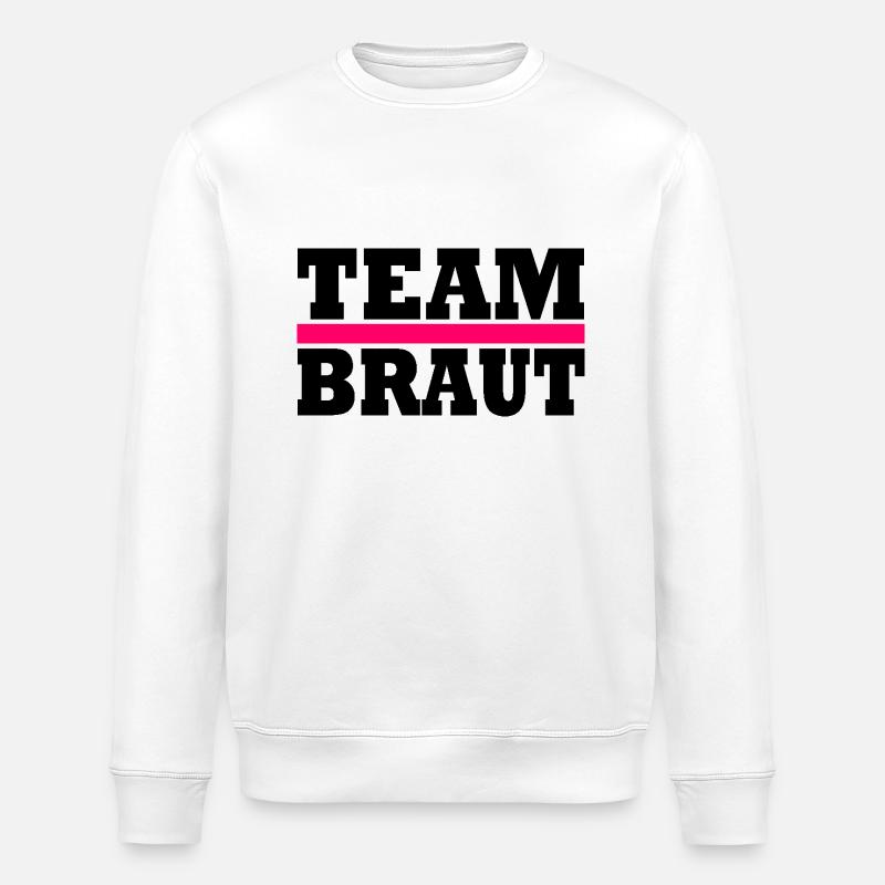 Team braut - Stanley/Stella Unisex Bio-Sweatshirt ROLLER - Weiß