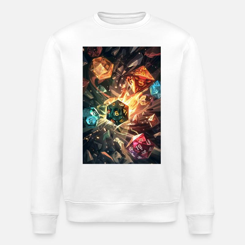 Dice&Demons - Dice Master - Stanley/Stella ROLLER Unisex Organic Sweatshirt - white