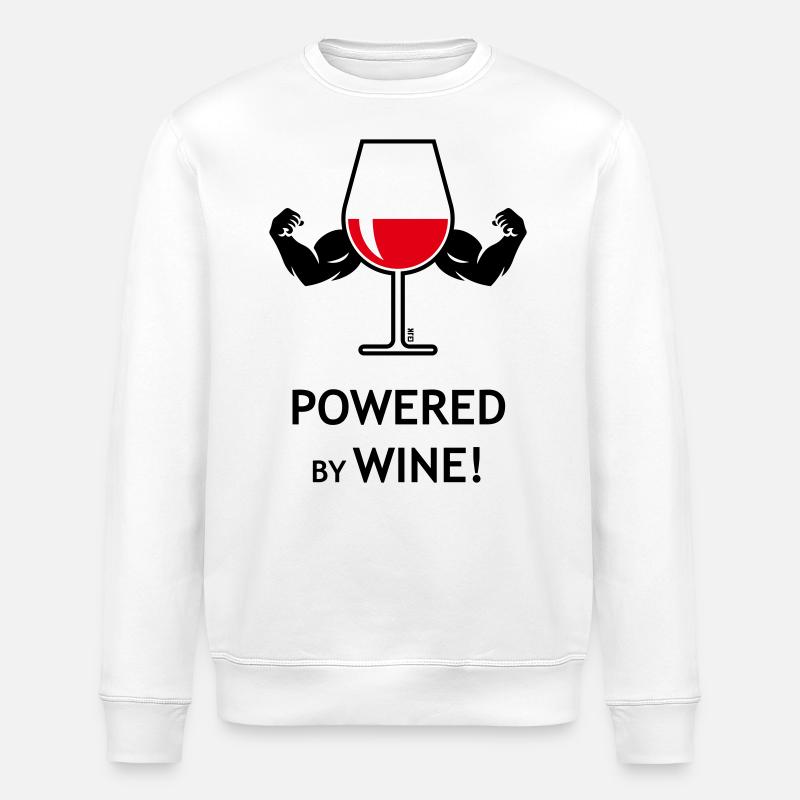 XPowered (Rot) - Stanley/Stella Unisex Bio-Sweatshirt ROLLER - Weiß