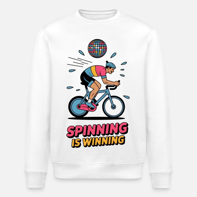 Spinn Is Winning – Retro Trainer - Stanley/Stella Unisex Bio-Sweatshirt ROLLER - Weiß