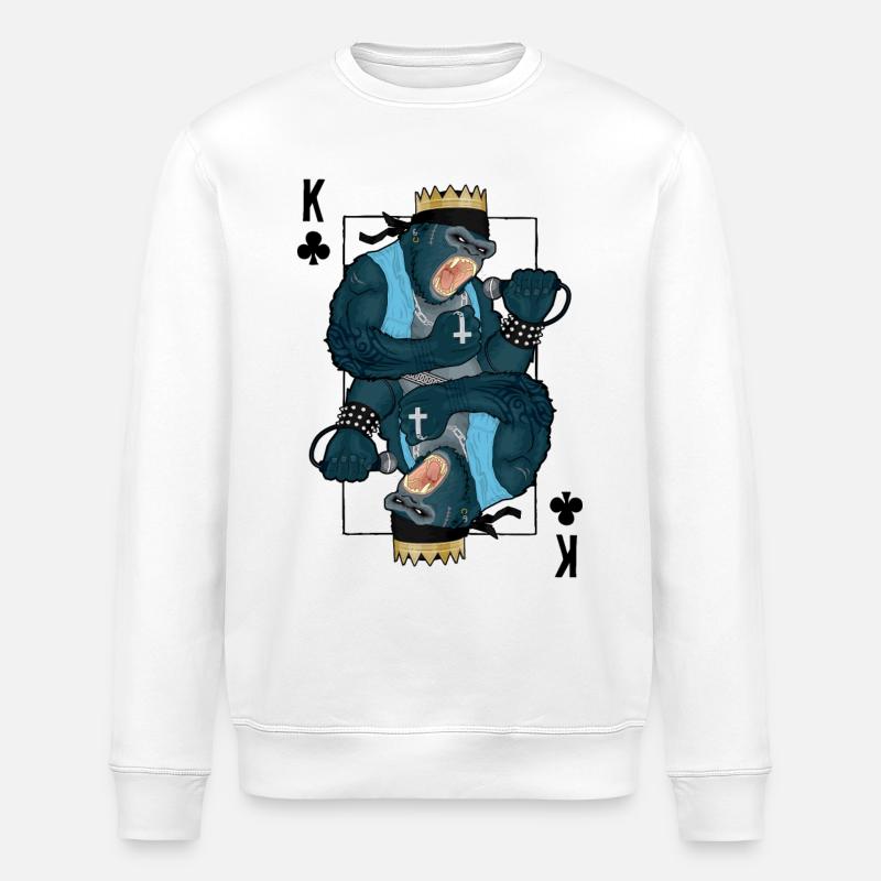 Rap King - Sweat bio ROLLER Stanley/Stella Unisexe - blanc