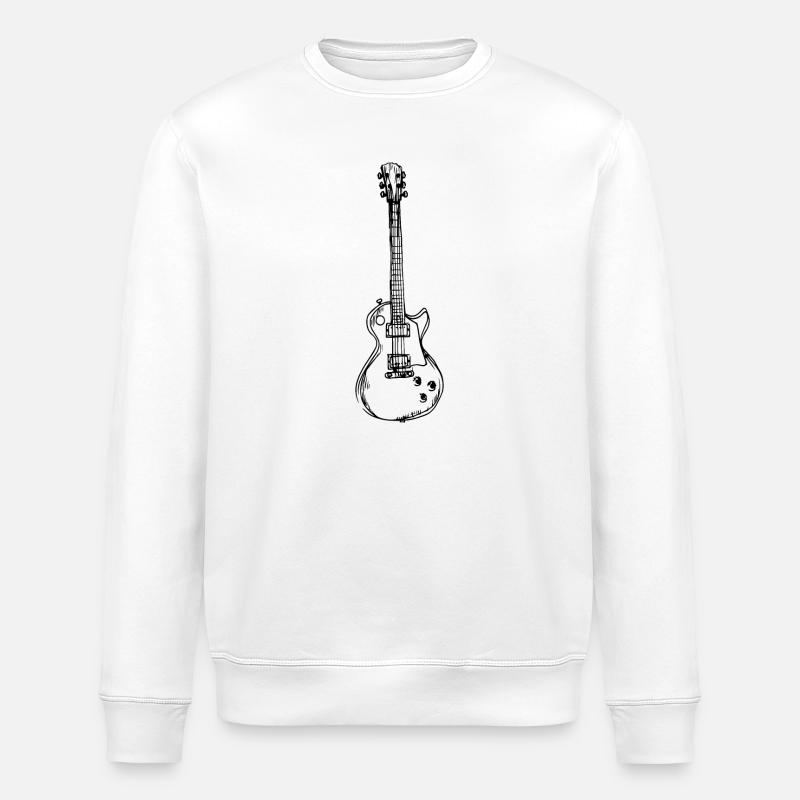 Gitarre Gitarrist - Stanley/Stella Unisex Bio-Sweatshirt ROLLER - Weiß