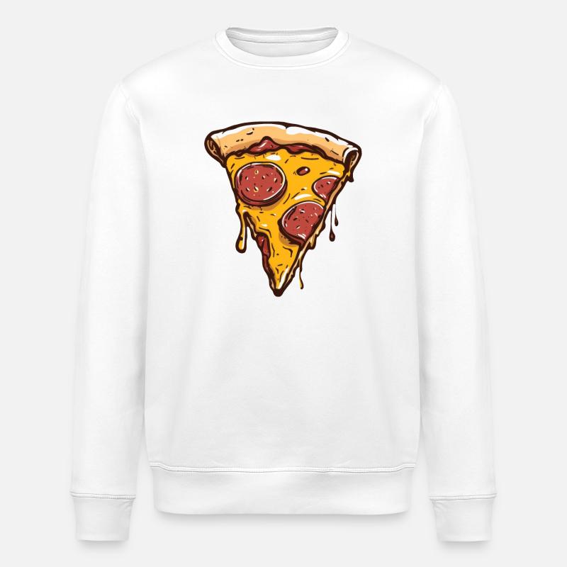 Pizza - Stanley/Stella Unisex Bio-Sweatshirt ROLLER - Weiß