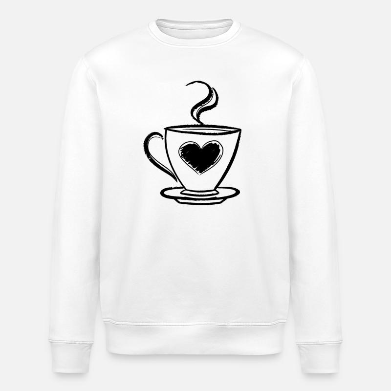 Café - Sweat bio ROLLER Stanley/Stella Unisexe - blanc