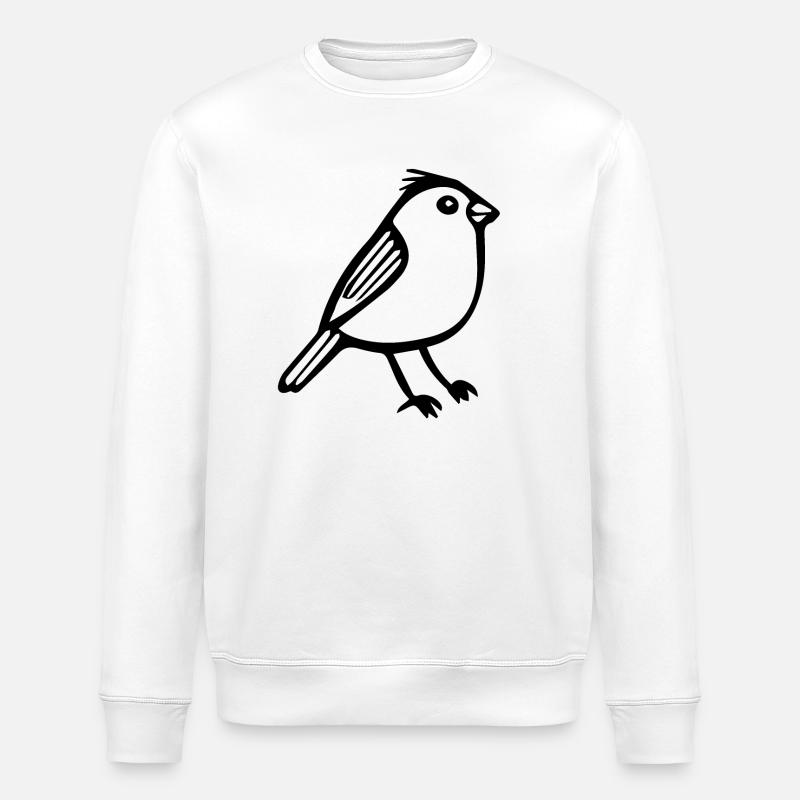 Bird - Stanley/Stella ROLLER Unisex Organic Sweatshirt - white