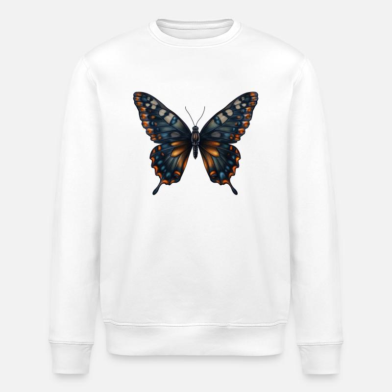 Schmetterling - Stanley/Stella Unisex Bio-Sweatshirt ROLLER - Weiß