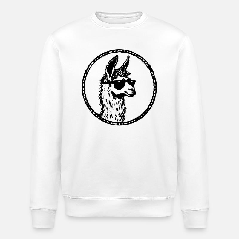 Lama - Stanley/Stella Unisex Bio-Sweatshirt ROLLER - Weiß