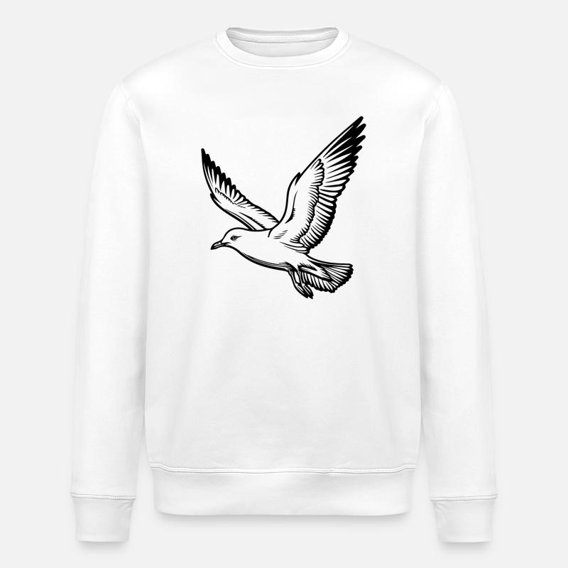 Gull - Stanley/Stella ROLLER Unisex Organic Sweatshirt - white