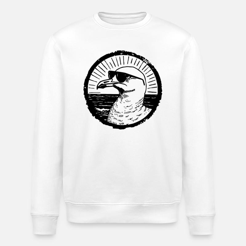 Mouette - Sweat bio ROLLER Stanley/Stella Unisexe - blanc